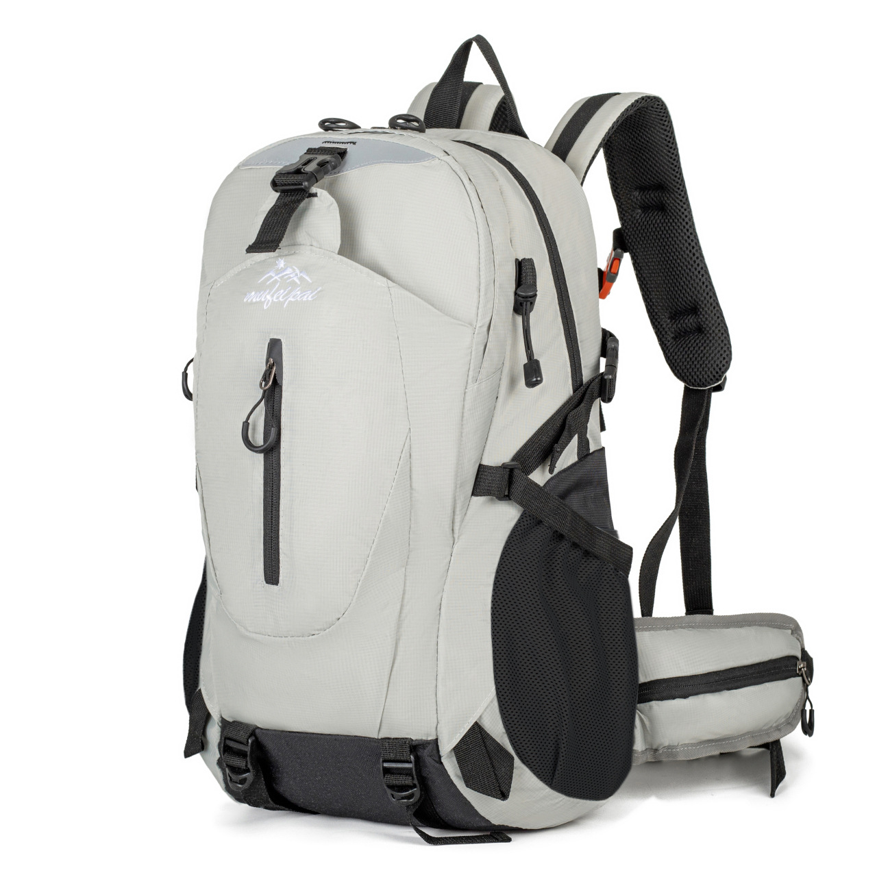 Grey Professional Large Capacity Hiking Backpack - Waterproof Lightweight
