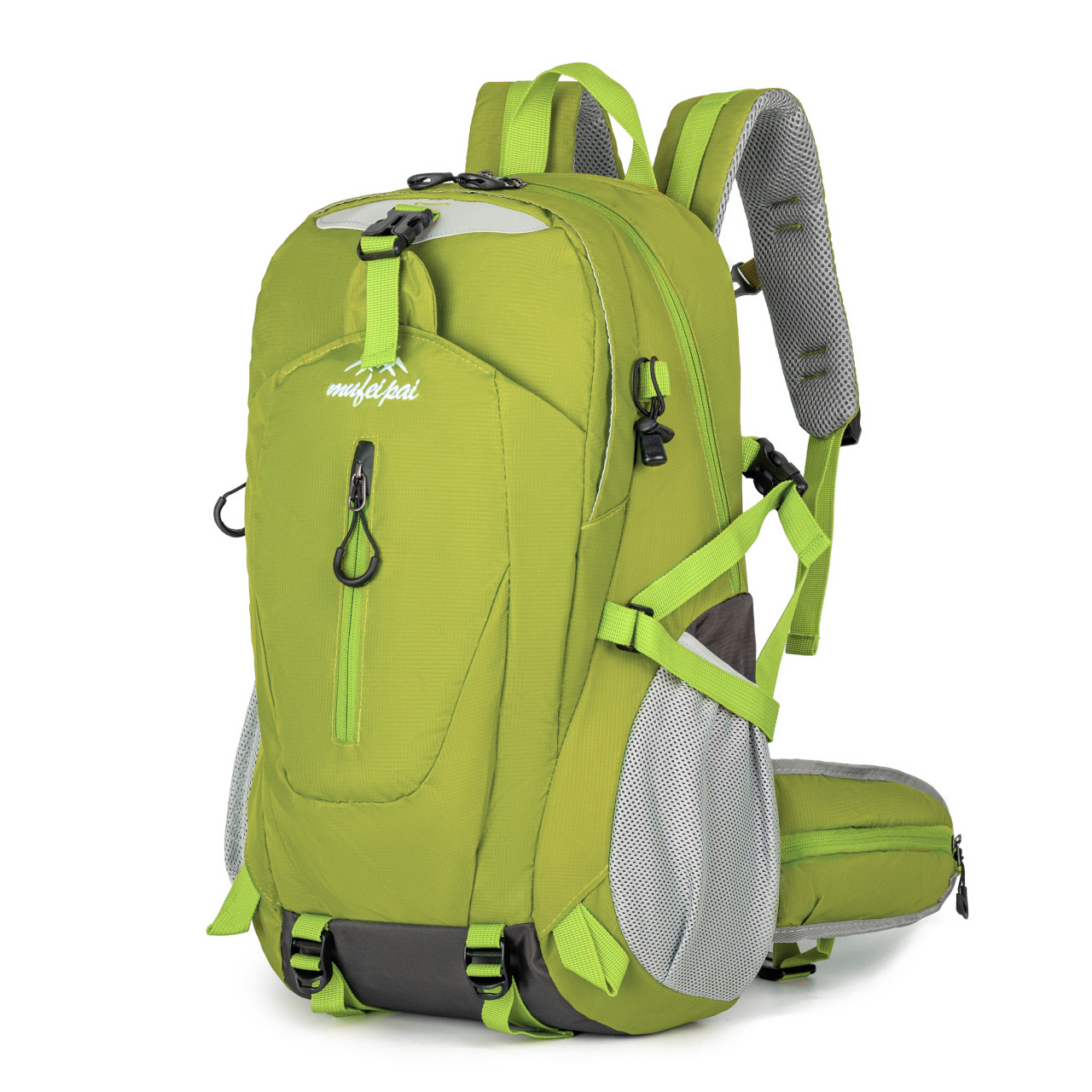 Green Professional Large Capacity Hiking Backpack - Waterproof Lightweight