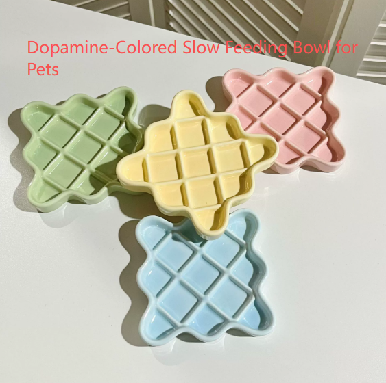 Pink Ceramic Slow Feeder Licking Plate for Cats and Dogs view 2
