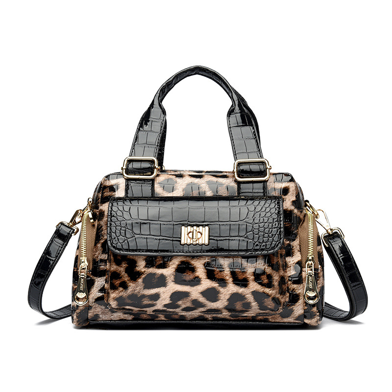 Brown Luxurious Patterned Handbag