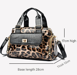 Brown Luxurious Patterned Handbag view 2