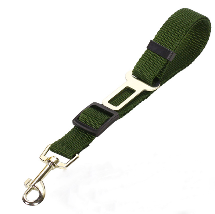 Green 5PCS Universal Adjustable Pet Car Safety Seat Belt