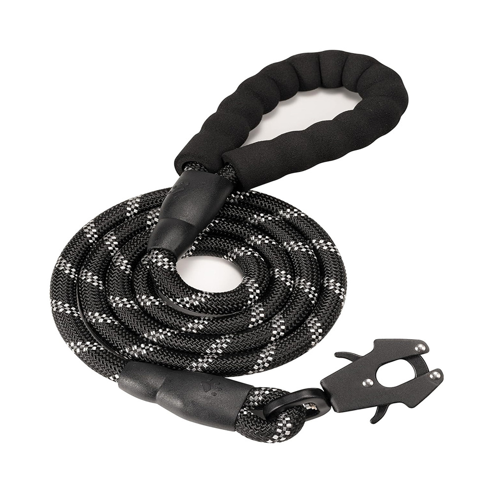 Black High Strength Nylon Rope Dog Leash — image 1