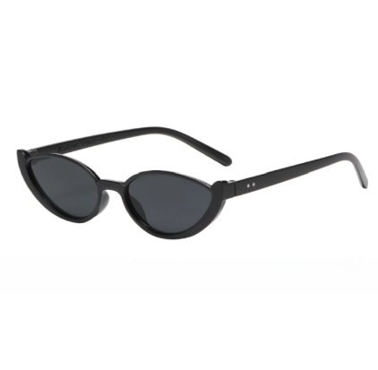 Black Frame With Black Flakes 2PCS Fashionable Cat-Eye Sunglasses for Women