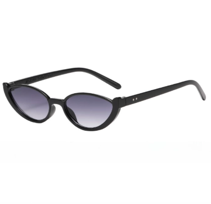 Black Frame With Grey Flakes 2PCS Fashionable Cat-Eye Sunglasses for Women