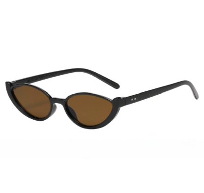 Black Frame With Tea Flakes 2PCS Fashionable Cat-Eye Sunglasses for Women