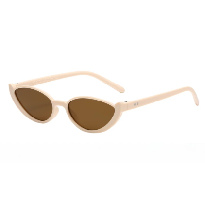 Lotus root Powder-coated Tea Leaves 2PCS Fashionable Cat-Eye Sunglasses for