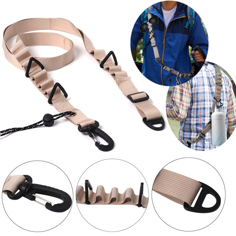Black 4 PCS Heavy-Duty Outdoor Utility Strap - Multi-Purpose Camping Gear & view 2