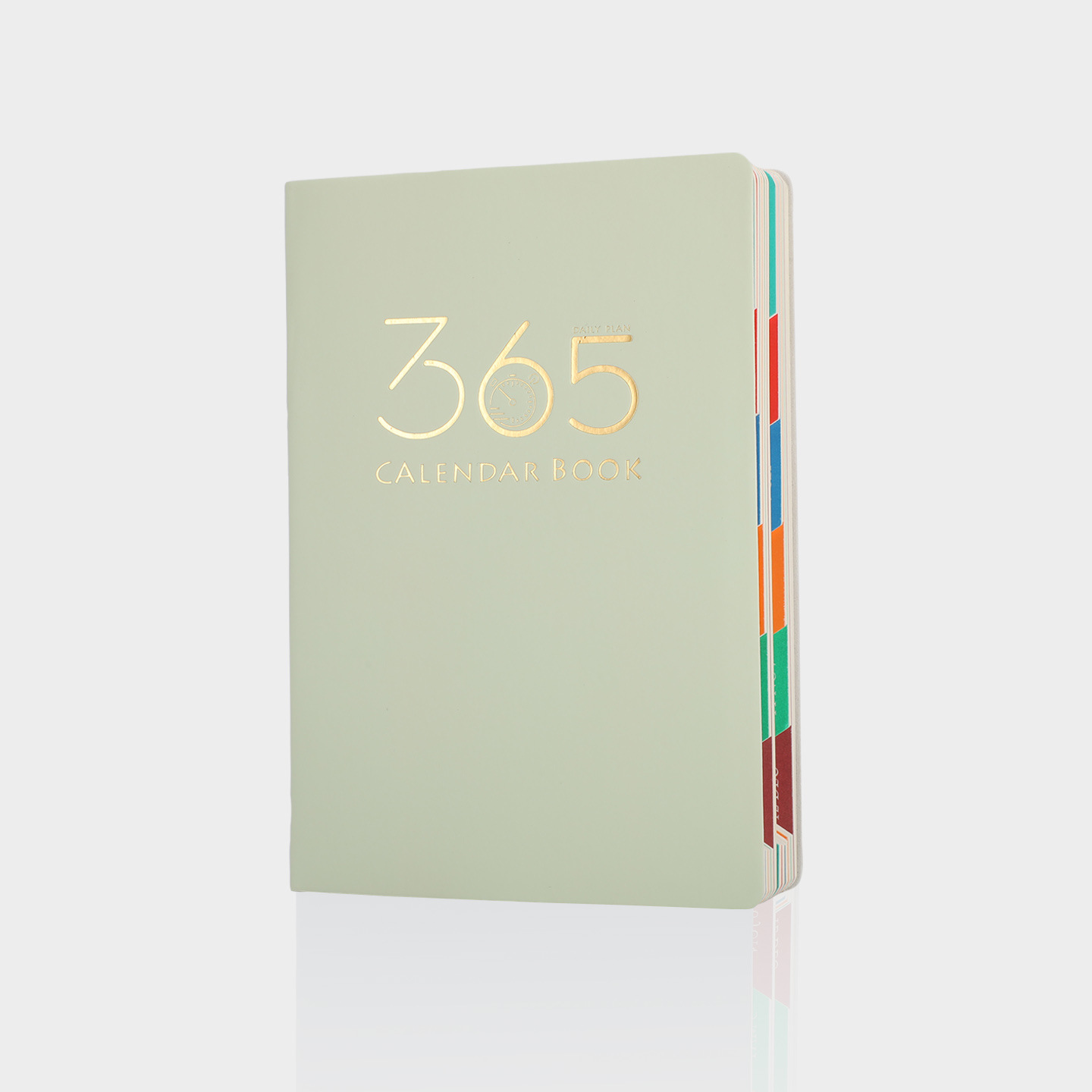 Green 2026 Daily Planner & 365 Days Calendar Book