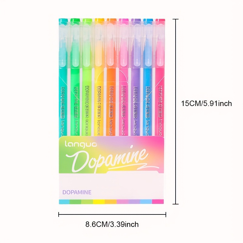 Colorful Black 9PCS/SetGel Pen Set - Vibrant Multi-Color Writing Instruments view 2