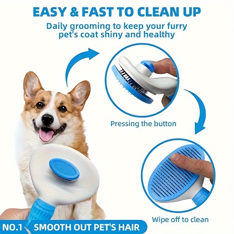 Blue 6-Piece Dog Grooming Bath Set - Absorbent Microfiber Towels & Wash Mitts view 4
