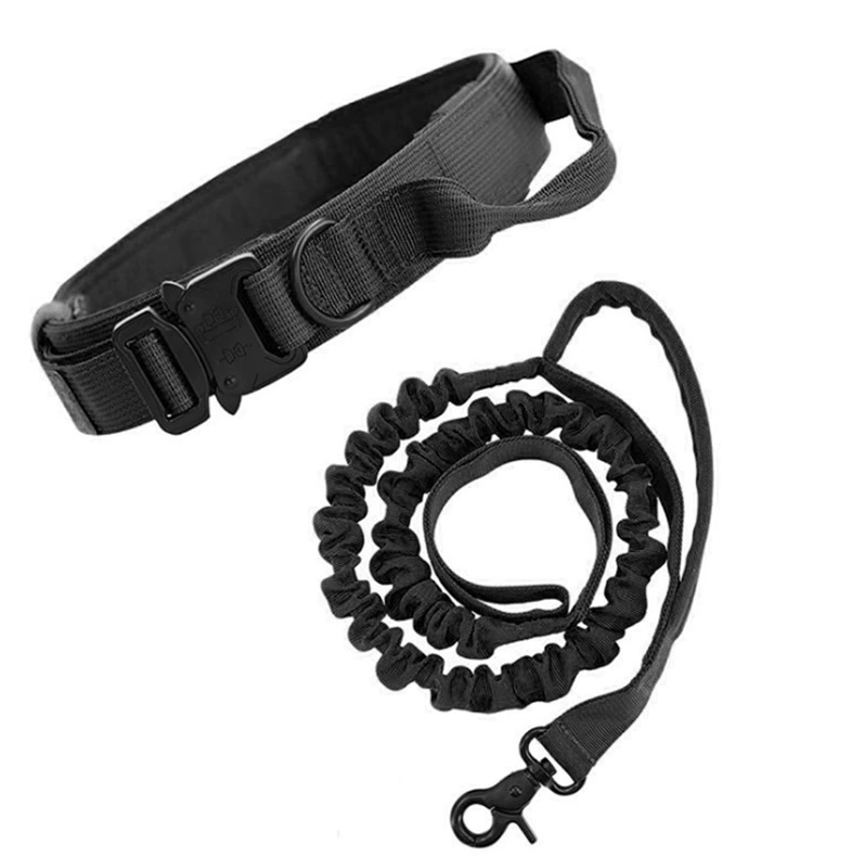 XL Black Hands-Free Dog Leash with Adjustable Waist Belt - Shock Absorbing — image 1