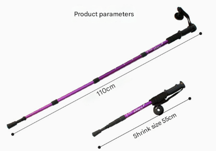 Blue 2-Pack Lightweight Trekking Poles view 2
