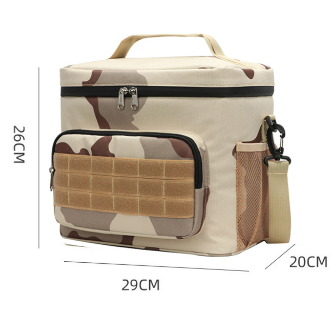 Desert Camouflage Tactical Insulated Camouflage Lunch Bag view 2