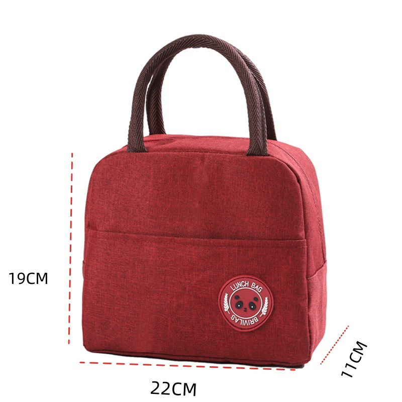 Red Portable Insulated Lunch Bag for Kids & Adults — image 1