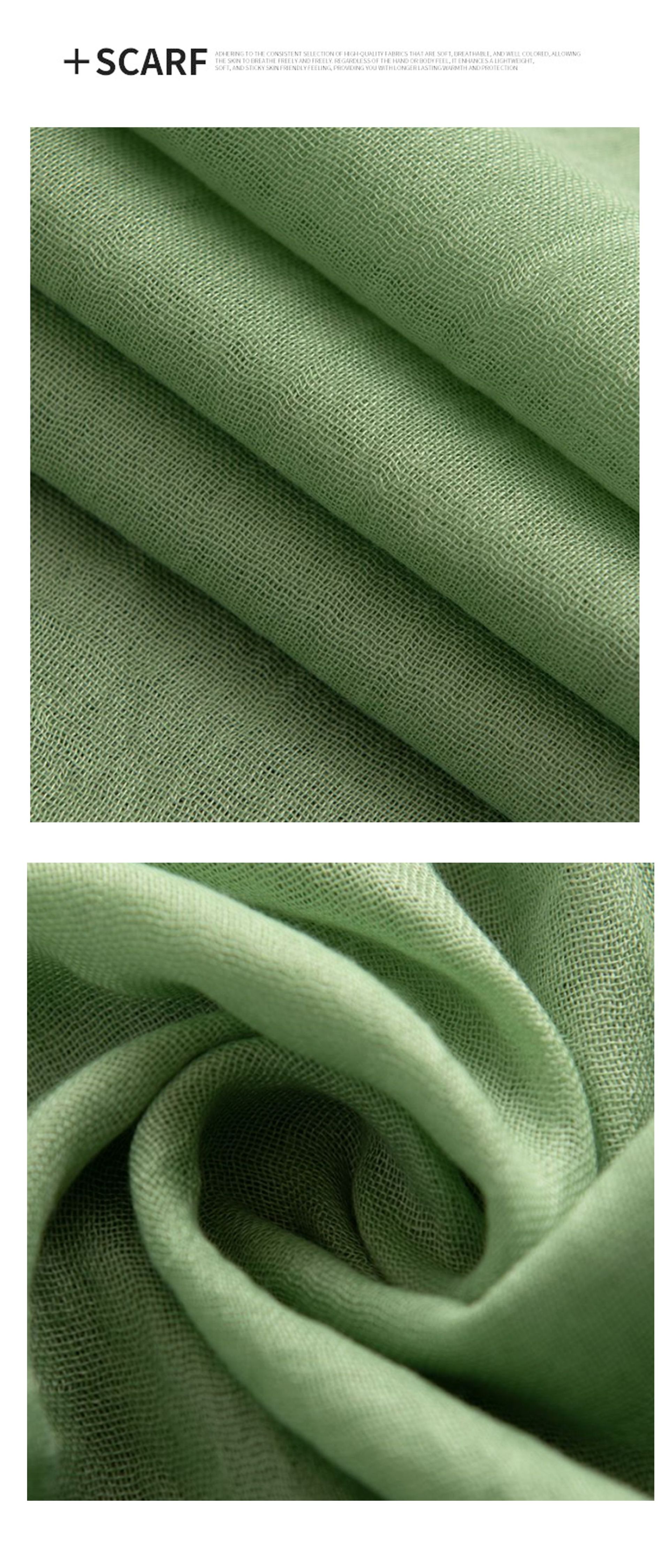 Light Pink Cotton and linen scarves - Elegant view 5