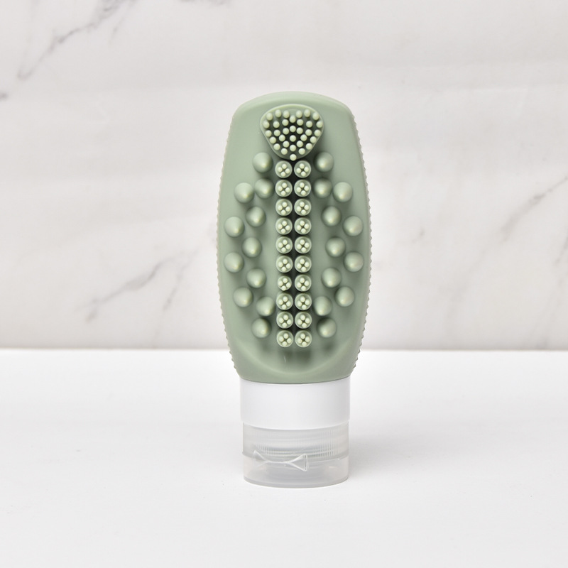 Green Travel Silicone Refillable Bottle Set – Multi-Functional Soft-Squeeze