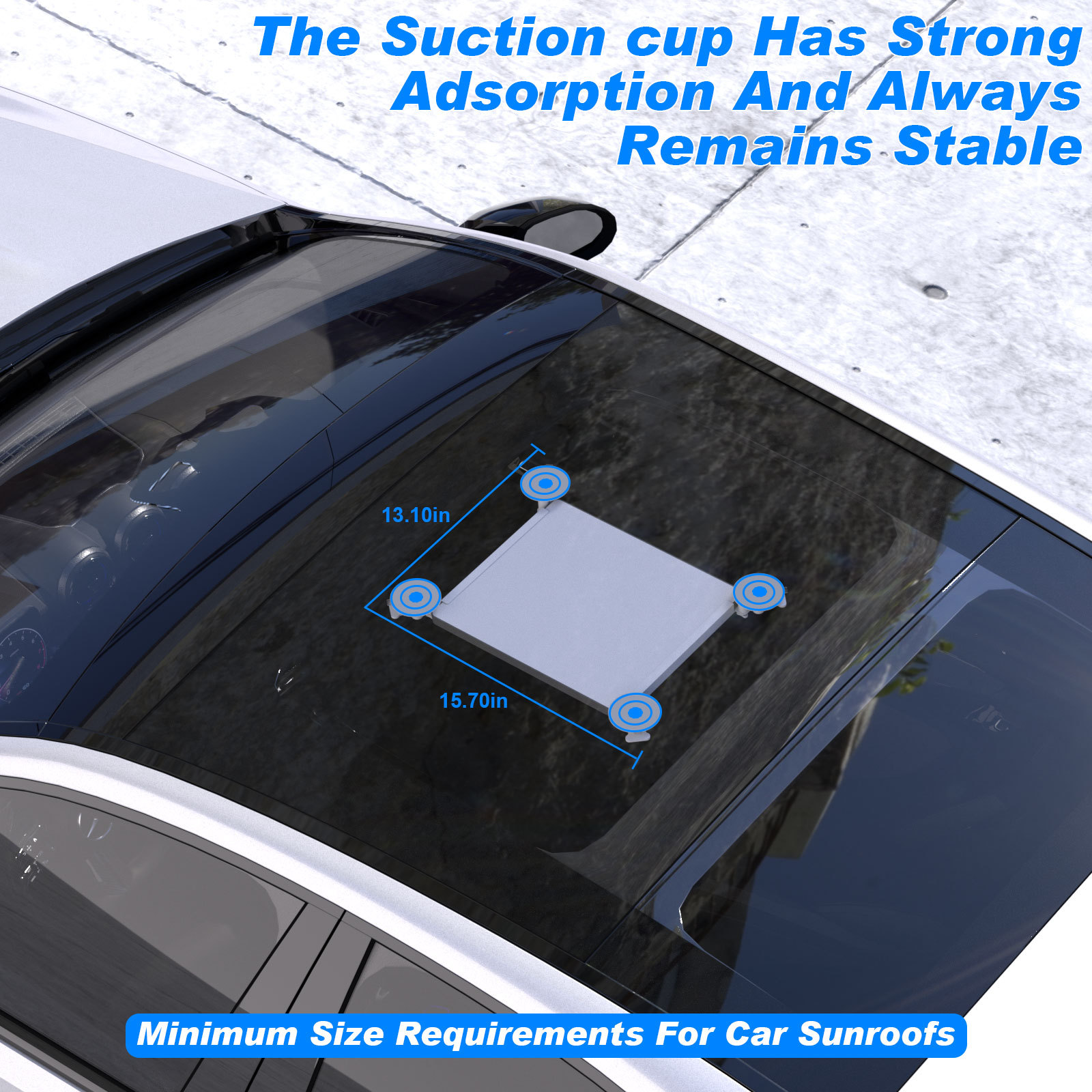 10 Pcs White Heavy-Duty Suction Cup Mount for Starlink Mini - All-Weather Car view 4