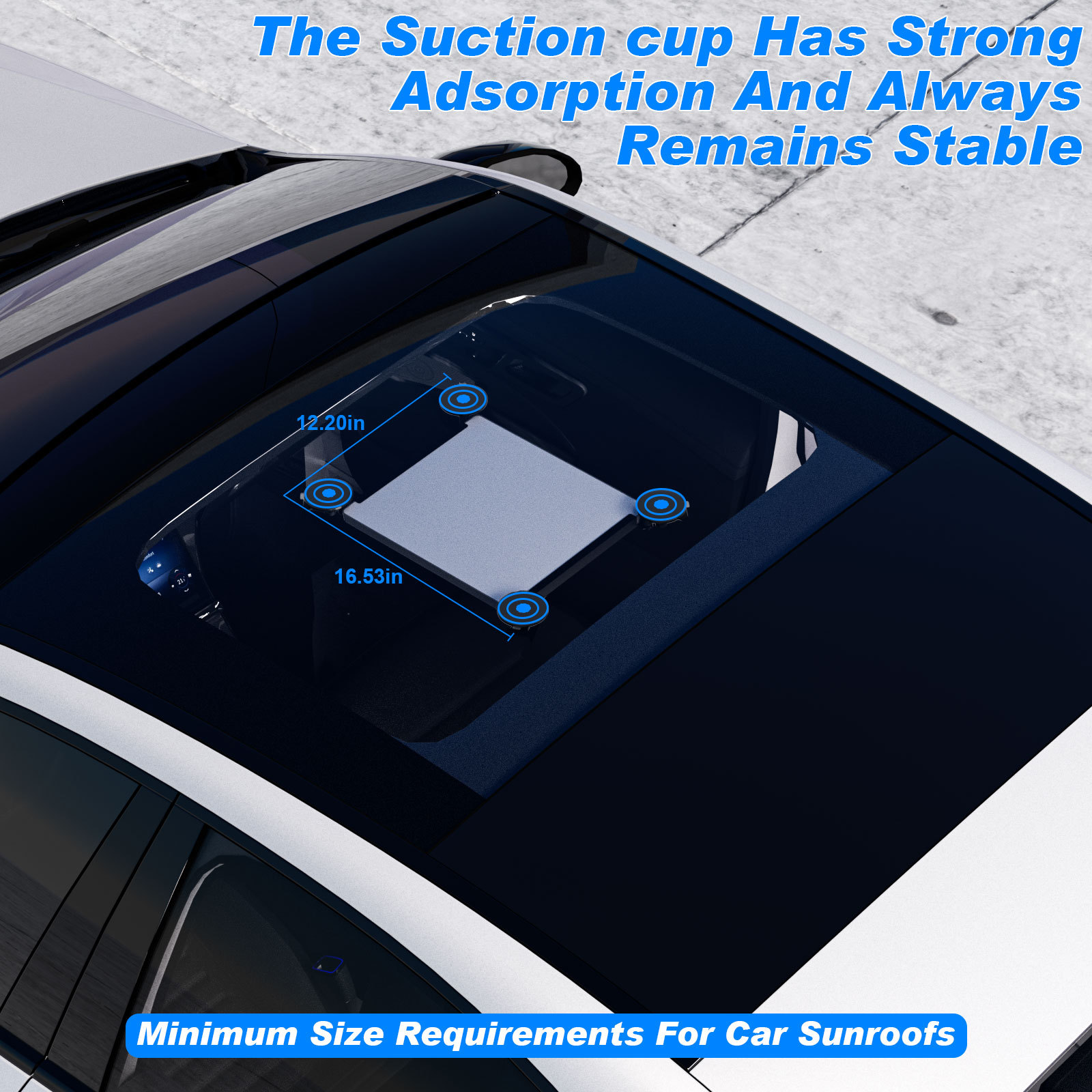 10 Pcs Black Heavy-Duty Suction Cup Mount for Starlink Mini - All-Weather Car view 4