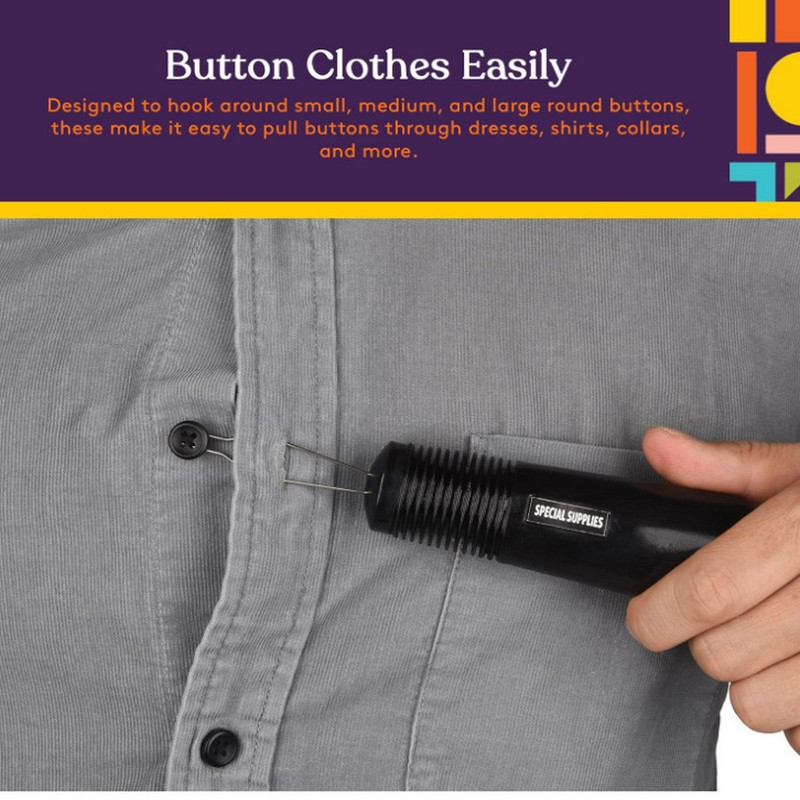 Black Dressing Aid Tool – Button & Zipper Assistant for Elderly and People view 5