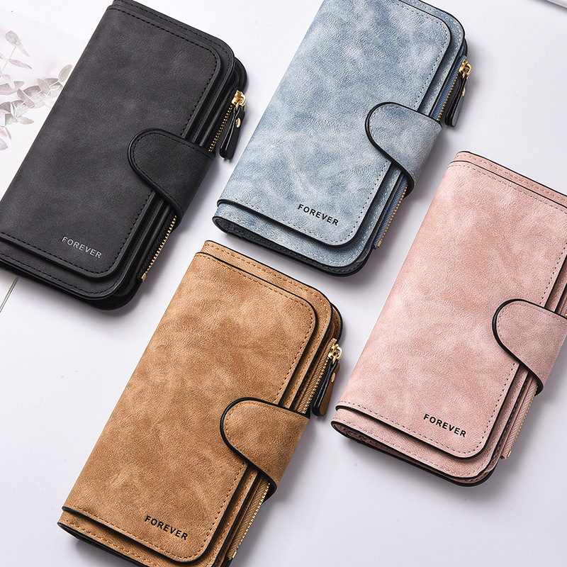 Black Stylish Large-Capacity Women's Long Wallet – Vintage PU Leather Clutch view 2