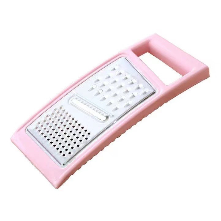2 Pcs Pink Multi-Functional Vegetable Slicer – Stainless Steel Grater for