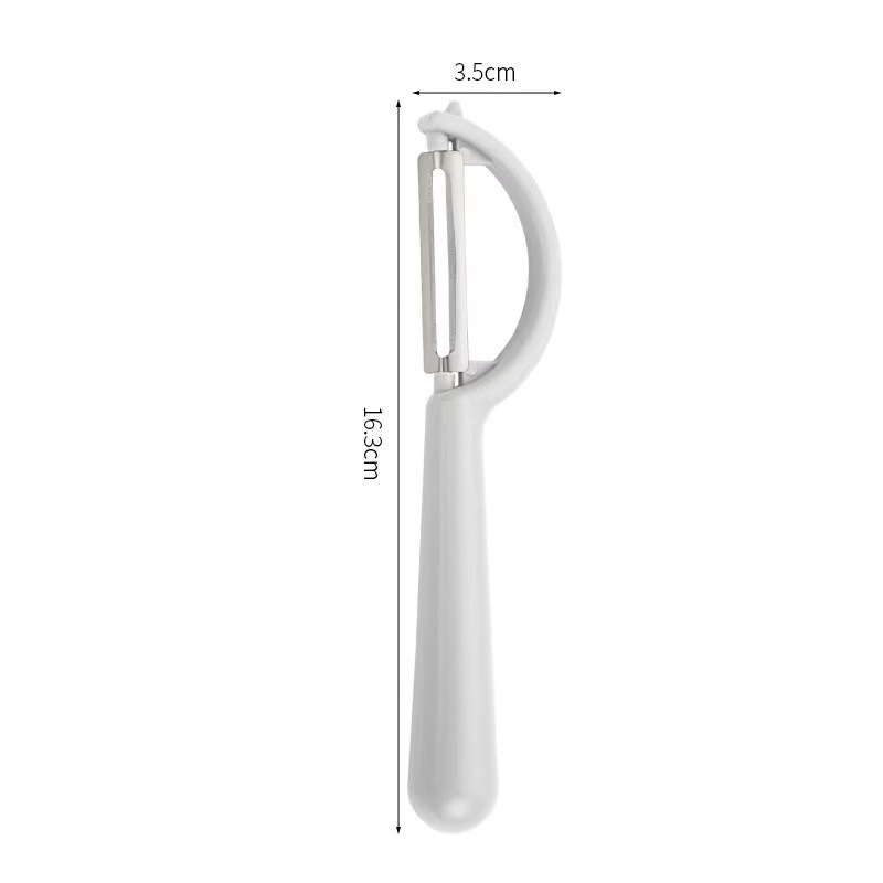 2 Pcs White Multi-Functional Vegetable & Fruit Peeler – Stainless Steel Blade