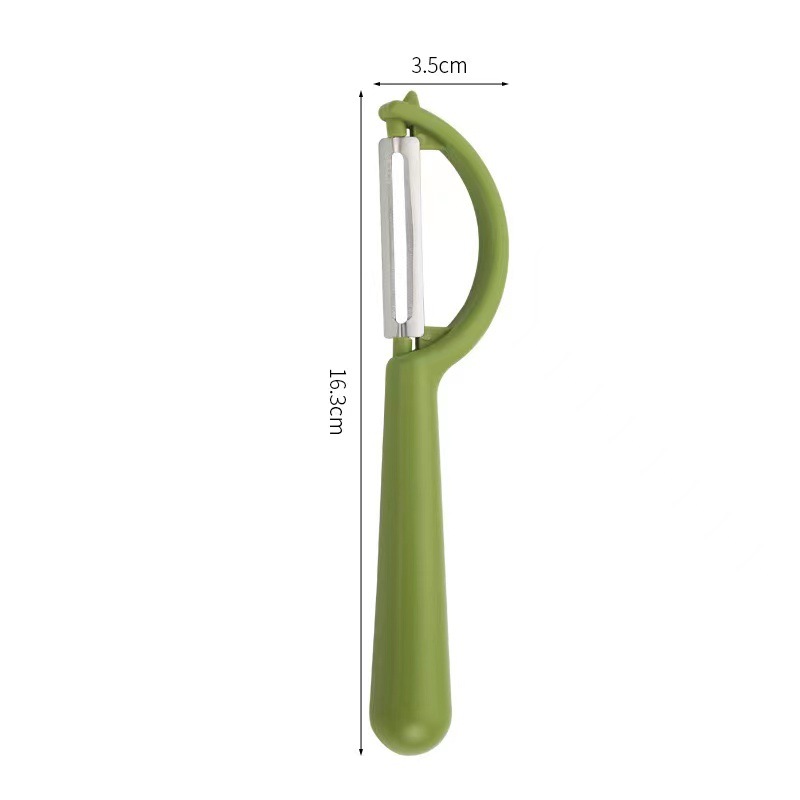 2 Pcs Green Multi-Functional Vegetable & Fruit Peeler – Stainless Steel Blade
