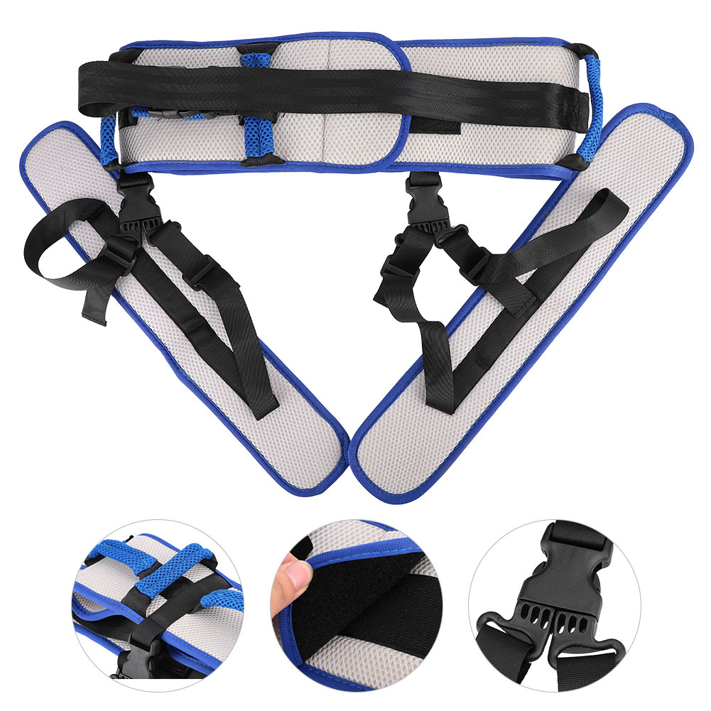 Size L Blue Rehabilitation Support Waist Belt – Gait Assistance & Transfer Aid view 3