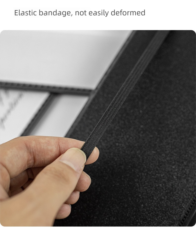 Blue-green Three-Fold Clipboard with Document Holder – PP Material view 4