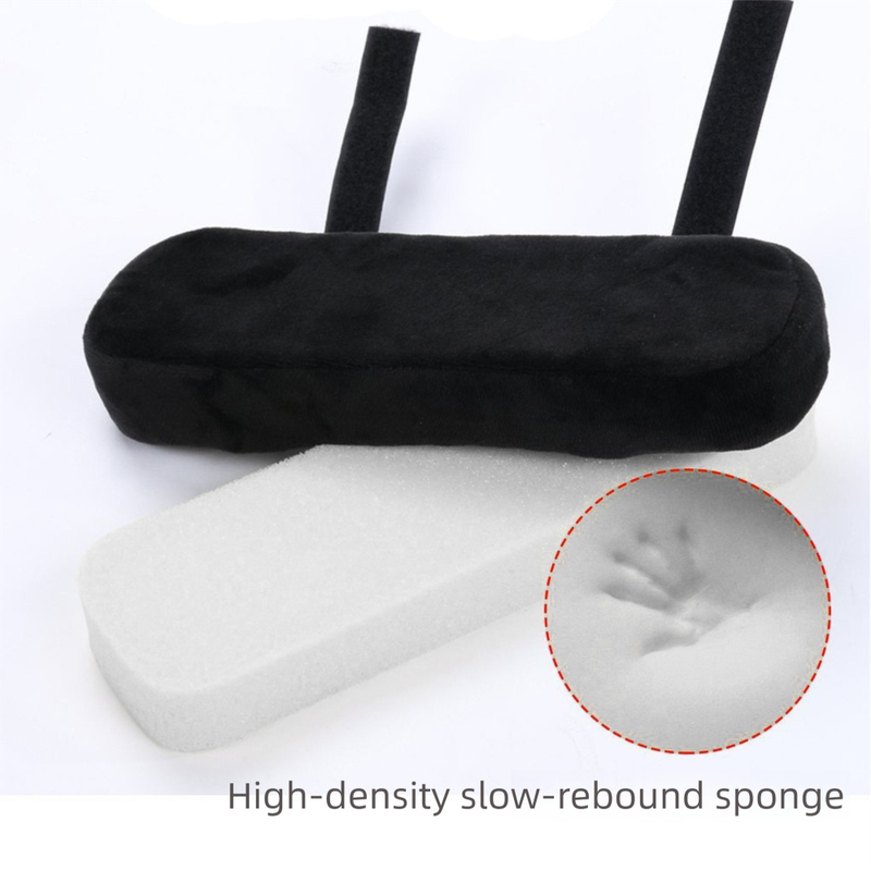 Wine red 2-Pack Chair Armrest Pad – Memory Foam Elbow Support Cushion for view 6