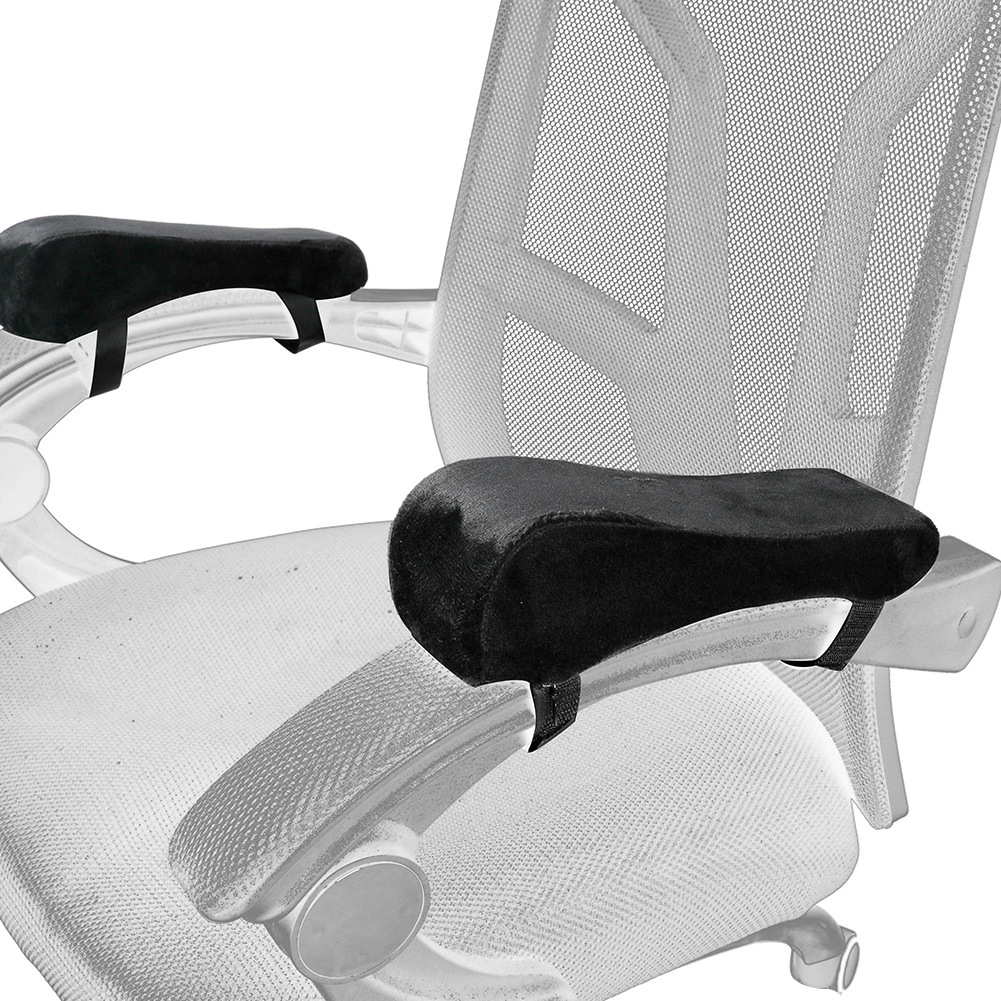 Dark blue 2-Pack Chair Armrest Pad – Memory Foam Elbow Support Cushion for view 3
