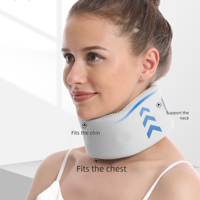 Skin color Neck Support Brace for Posture Correction – Cervical Collar with view 2