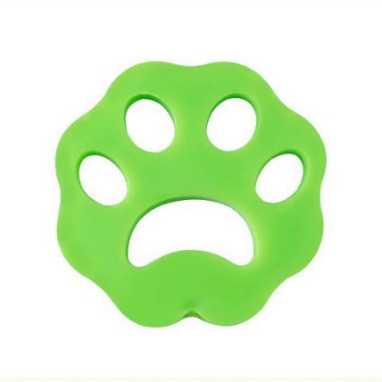 Floral green 10-Pack Reusable Silicone Cat Paw Lint Remover for Clothes and — image 1