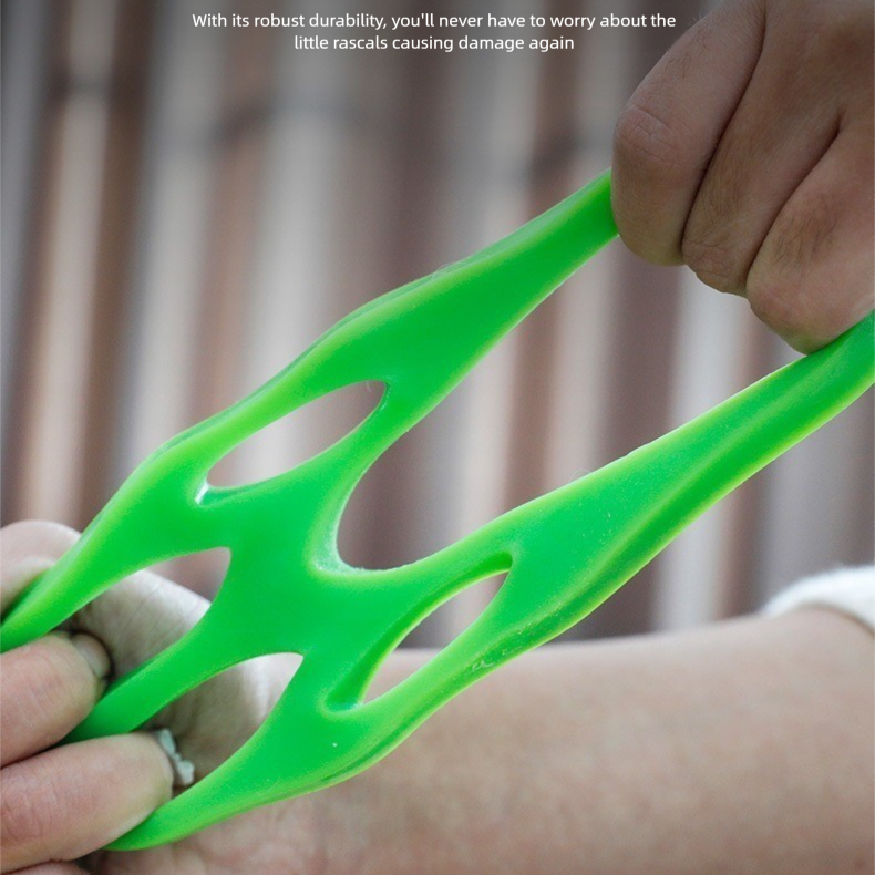Floral green 10-Pack Reusable Silicone Cat Paw Lint Remover for Clothes and view 3