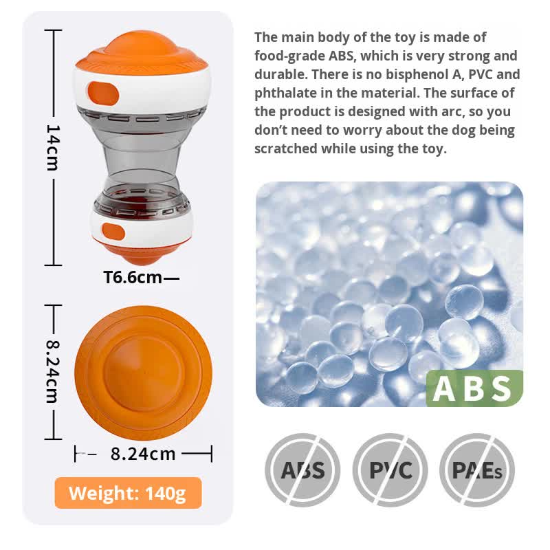 2-Pack Blue Interactive Feeder Toy for Dogs and Cats with Slow Feeding Design view 3