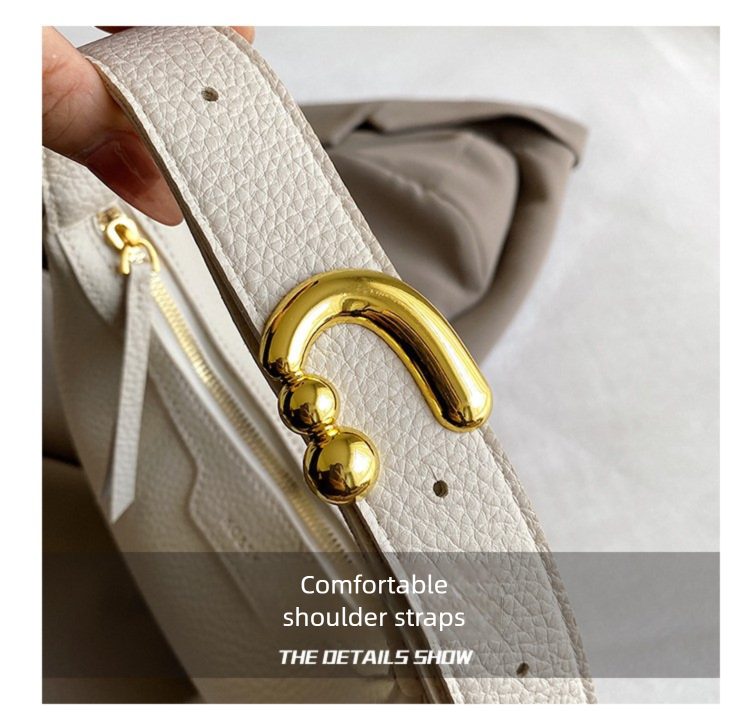 White Women's New Fashion Crescent Bag – Stylish Single Shoulder Crossbody view 2