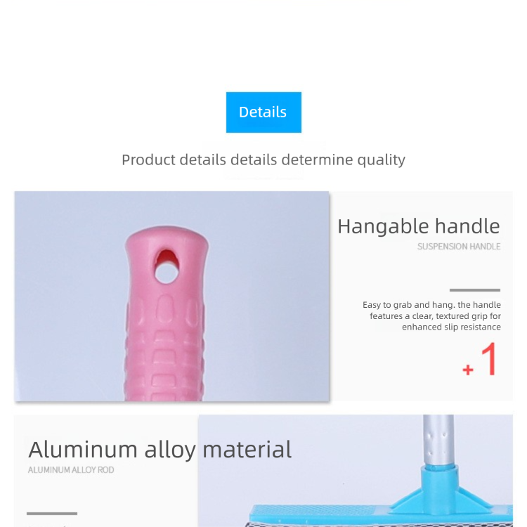 Green Home Window Cleaner – Adjustable Aluminum Alloy Glass Scraper with view 2