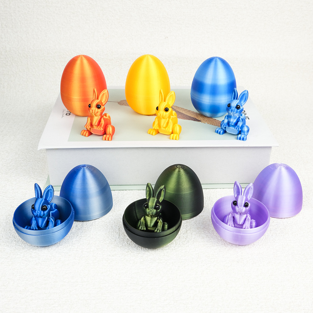 3-Piece Green gradient Easter Surprise Egg Set – Identical Interactive view 3