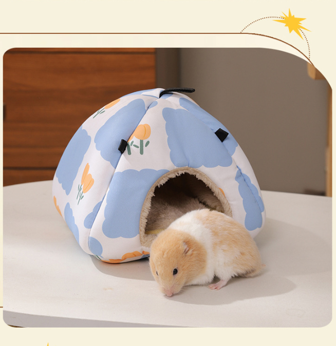 Cartoon cat Soft Shelter for Small Mammals – Hanging & Floor Use view 2