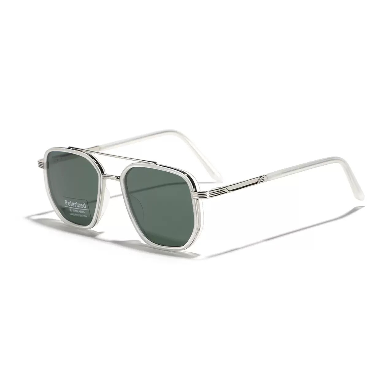 Dark green sheet Rectangular Sunglasses – Classic Frame Design with Adjustable