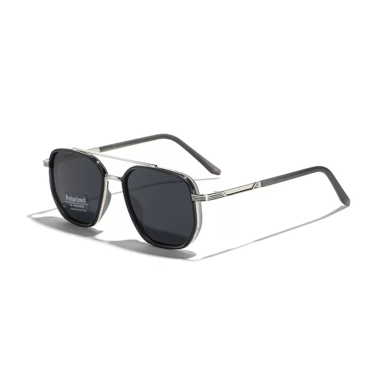 Transparent grey sheet Rectangular Sunglasses – Classic Frame Design with