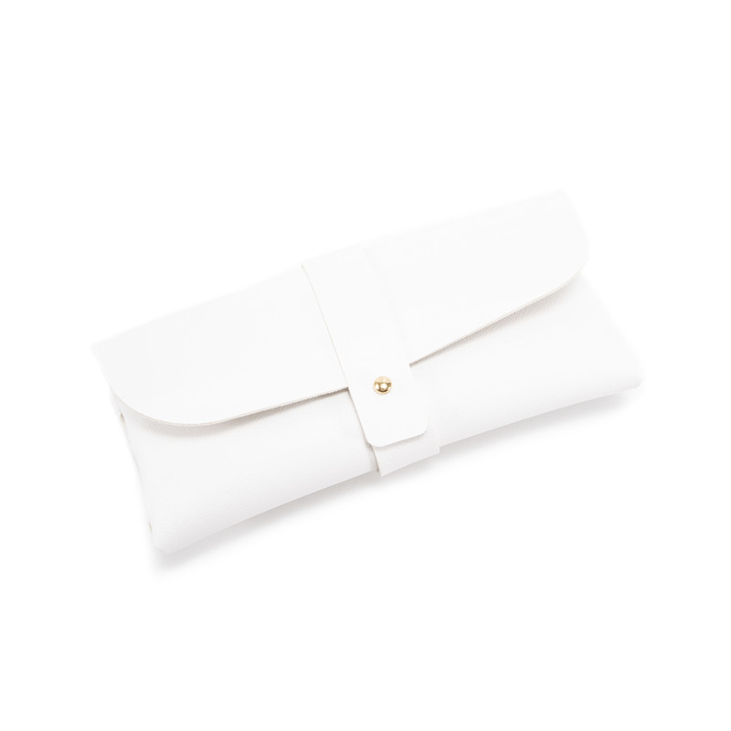 30-Piece white Chic & Sleek PU Leather Soft Eyeglass Case - Protective Pouch