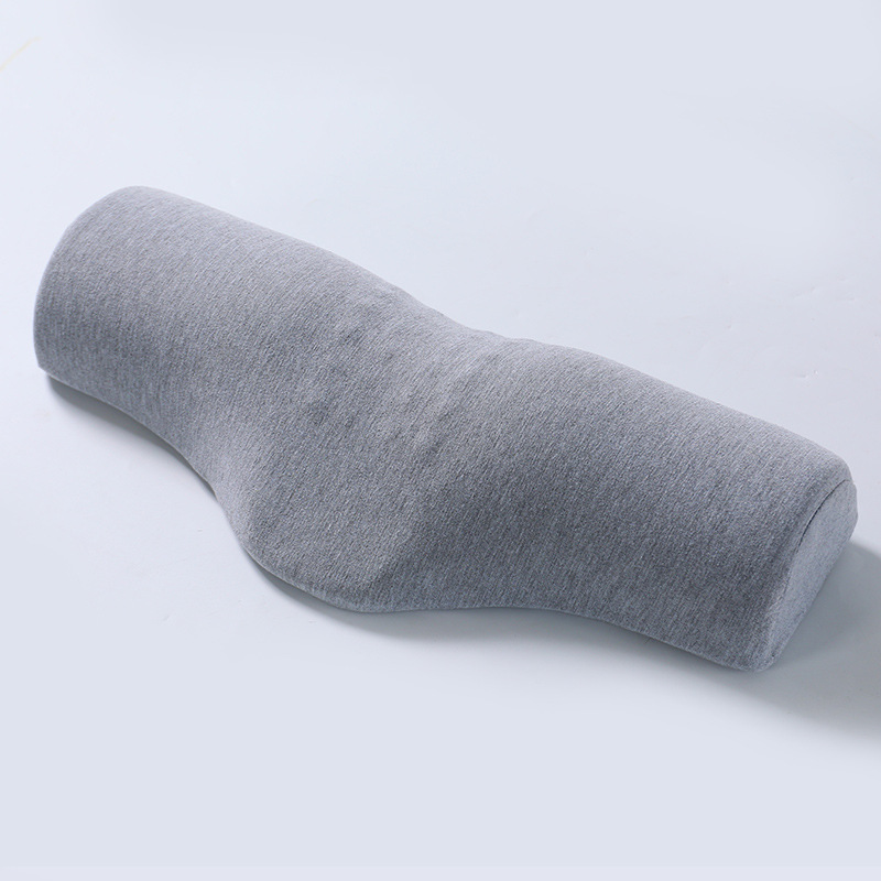 Light gray Cervical Support Pillow – Memory Foam Core with Ergonomic Design