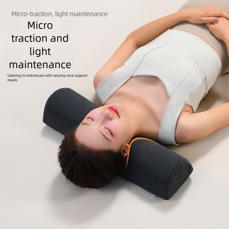Pink Cervical Support Pillow – Memory Foam Core with Ergonomic Design for Neck view 3