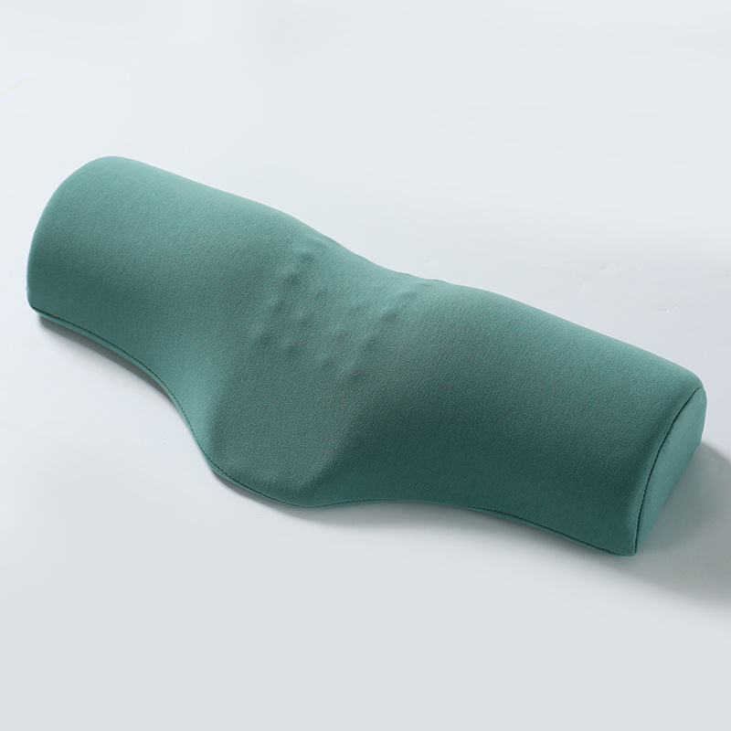 Green Cervical Support Pillow – Memory Foam Core with Ergonomic Design for