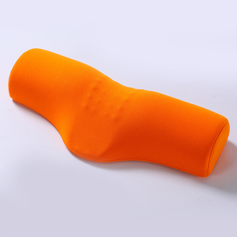 Orange Cervical Support Pillow – Memory Foam Core with Ergonomic Design for