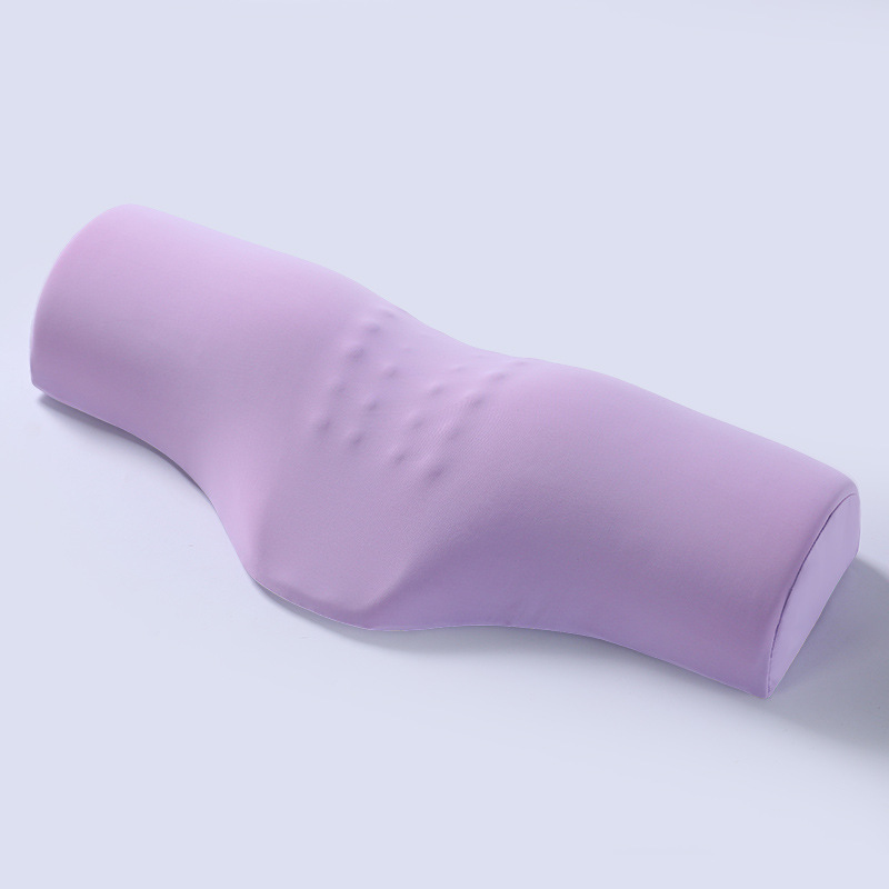 Purple Cervical Support Pillow – Memory Foam Core with Ergonomic Design for
