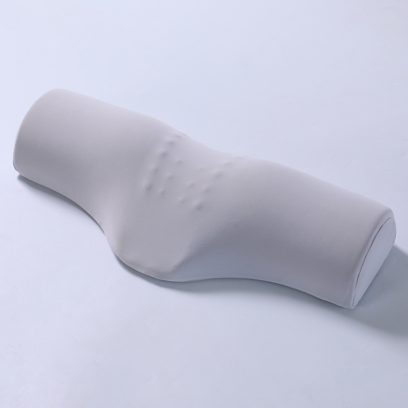 Light grey Cervical Support Pillow – Memory Foam Core with Ergonomic Design