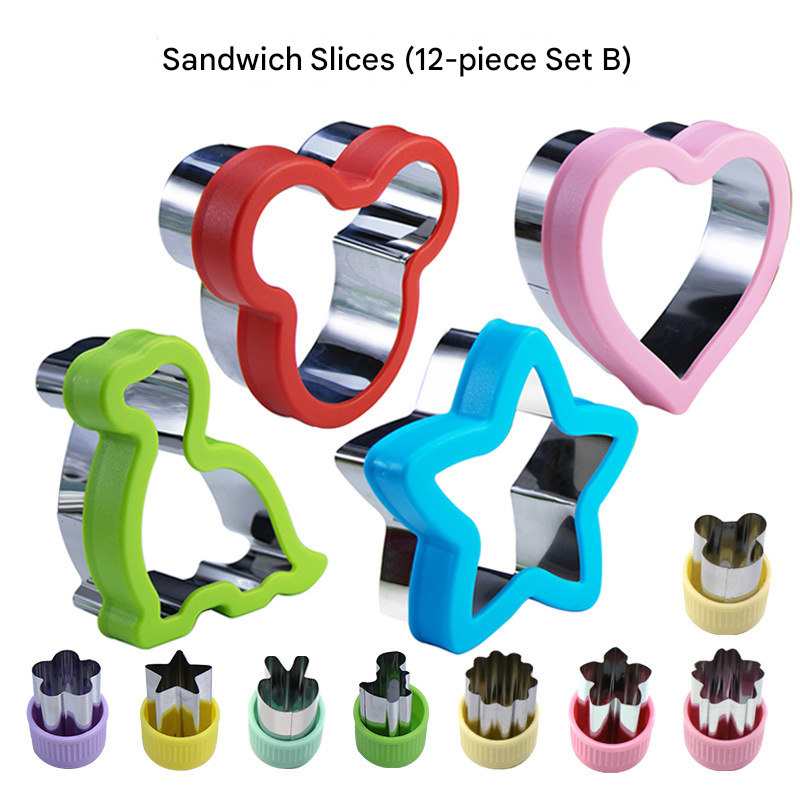 Stainless Steel Food Cutter Set – 12-Piece